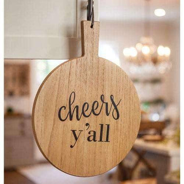 Cheers Y'all Cutting Board Wall Hanging - The Fox Decor